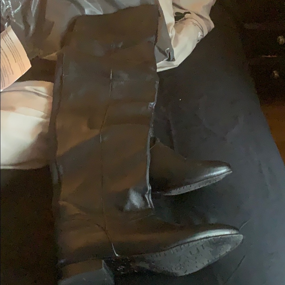 Over the knee leather Chinese laundry boots